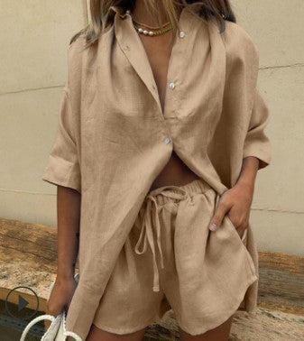 DANT | Twee-Delige Set van Linnen Look – Luchtige Zomerstijl
