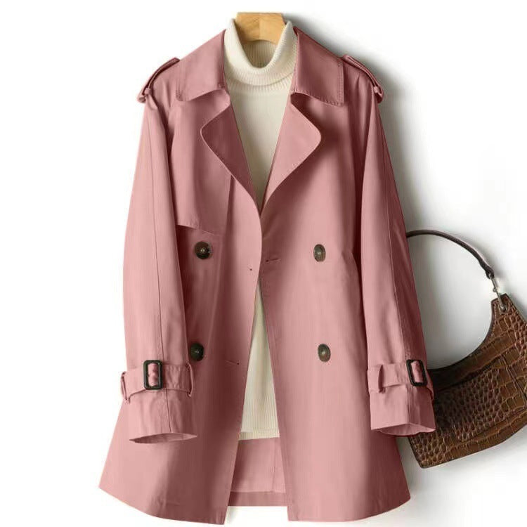 MARIEKE | Klassieke Korte Trenchcoat Dames – Waterafstotend & Tijdloos