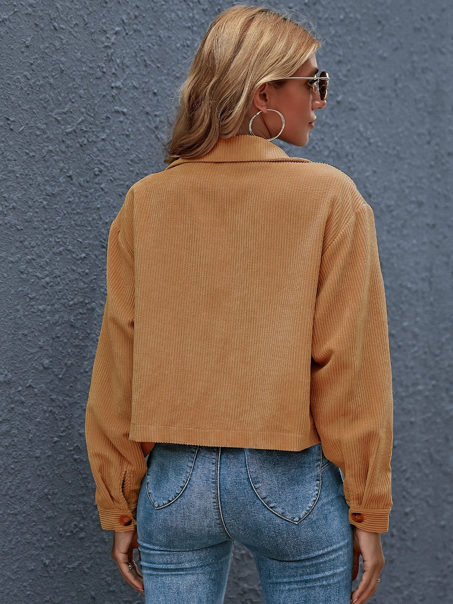 SIDNEY | Cropped Ribcord Jacket – Stoer & Stylish Overjasje