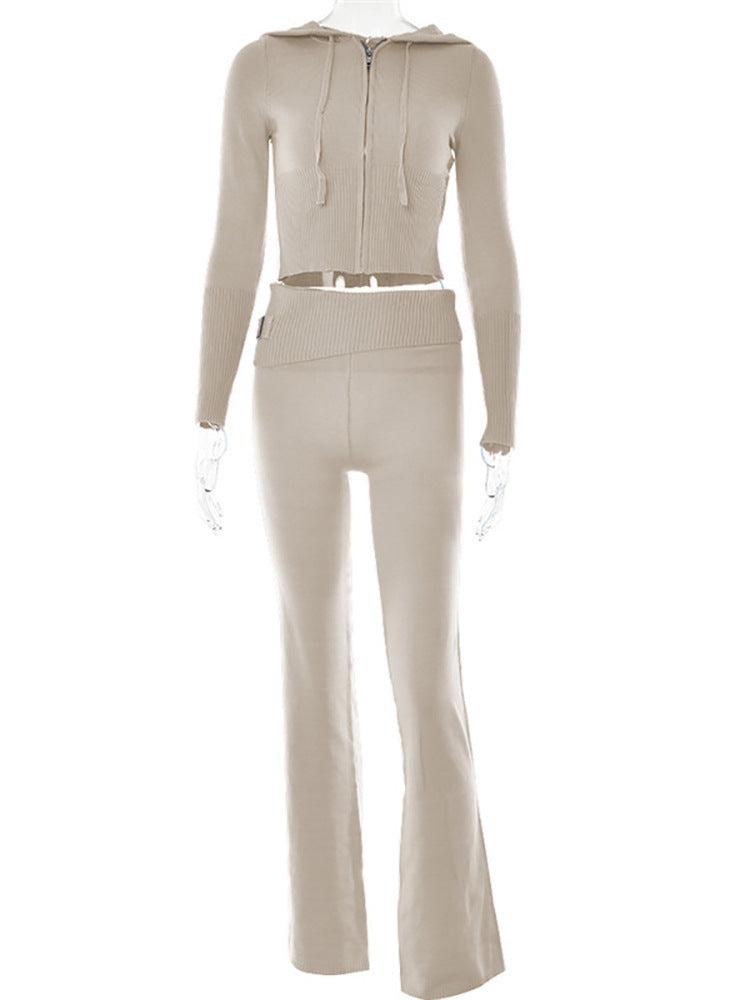SIMONA | Gebreide Lounge Set Dames – Comfy Knit Two-Piece met Rits