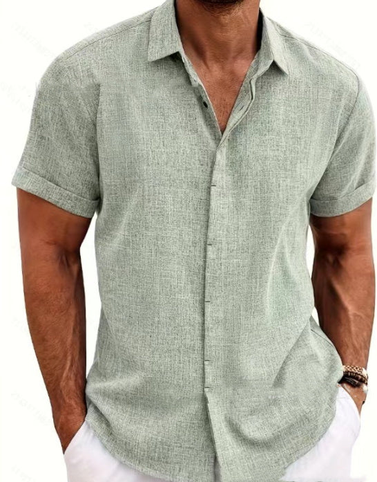 DIEGO | Casual Korte Mouwen Overhemd Heren – Comfortabel en Stijlvol