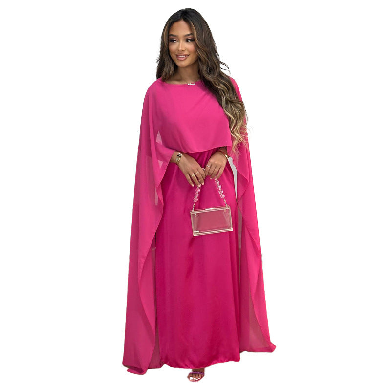 MATHILDE | Chiffon Kaftan Maxi Jurk – Elegantie met een Koningsuitstraling