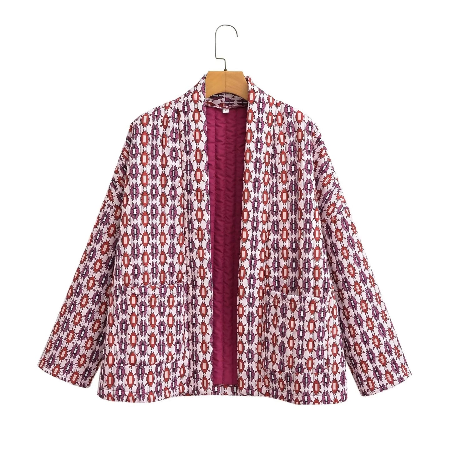 NISA | Bohemian Kimono Jacket – Katoenen Printjack met Plantenmotief