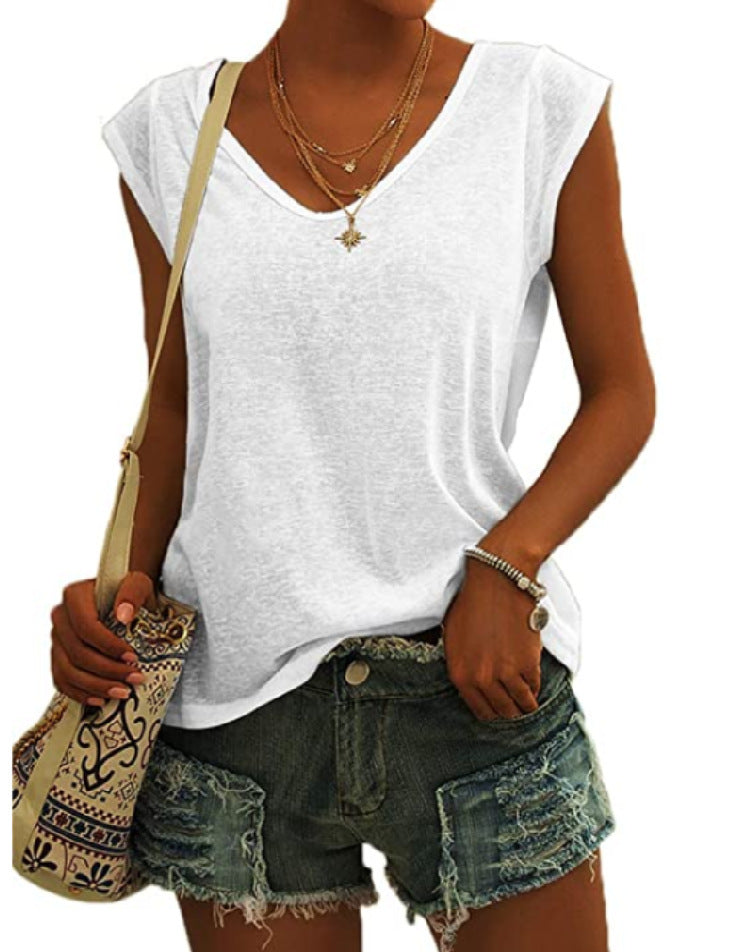 NICOLINE | Trendy V-Hals Dames Top – Jouw Zomer Must-Have!