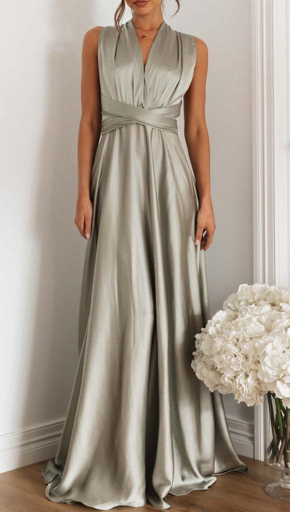 STEFFY | Satijnen Gala Avondjurk – Elegantie met Open Rug