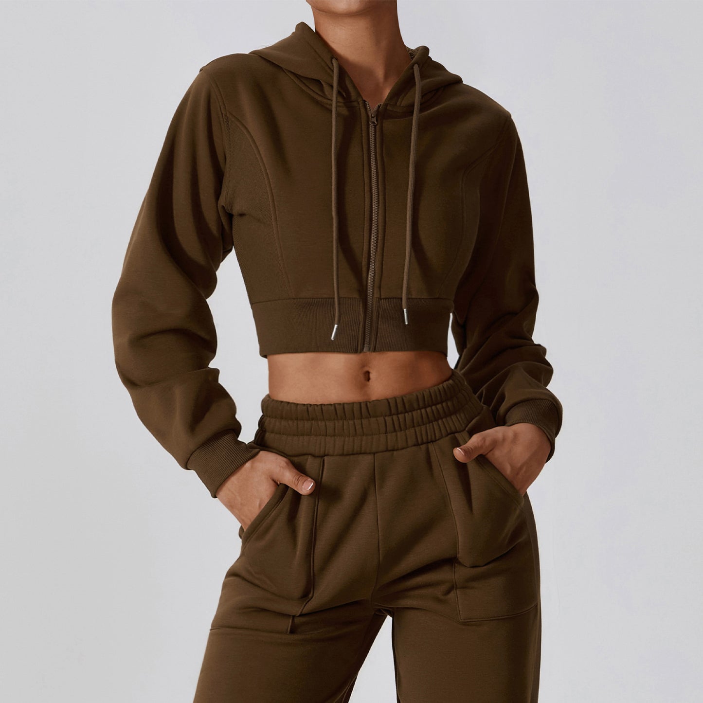 VINA | Cropped Hoodie & Jogger Set