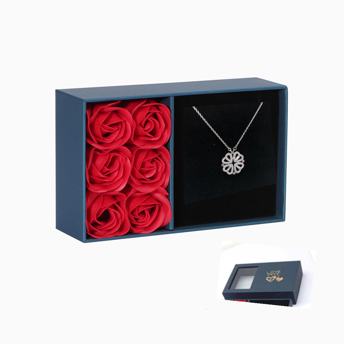 Lucky Heart Ketting | 2-in-1 Gelukshanger Ketting – met Fonkelende Zirkonia
