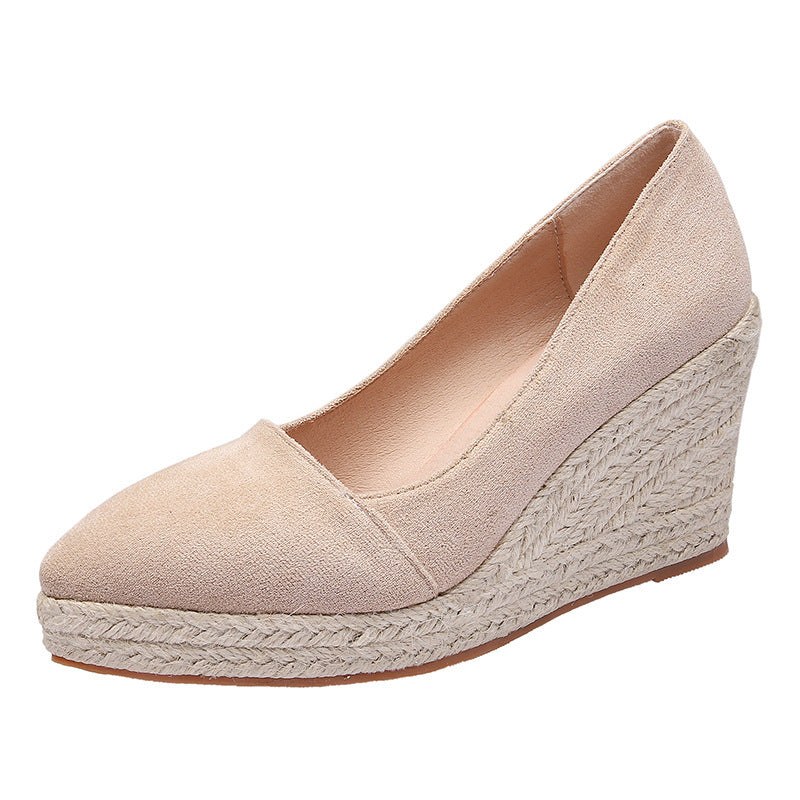ELYSE | Wedge Espadrilles Dames – Sleehakken met Plateauzool voor Zomer en Avond