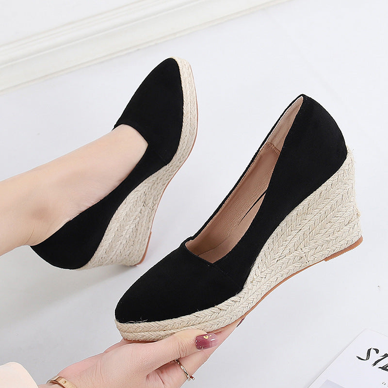 ELYSE | Wedge Espadrilles Dames – Sleehakken met Plateauzool voor Zomer en Avond