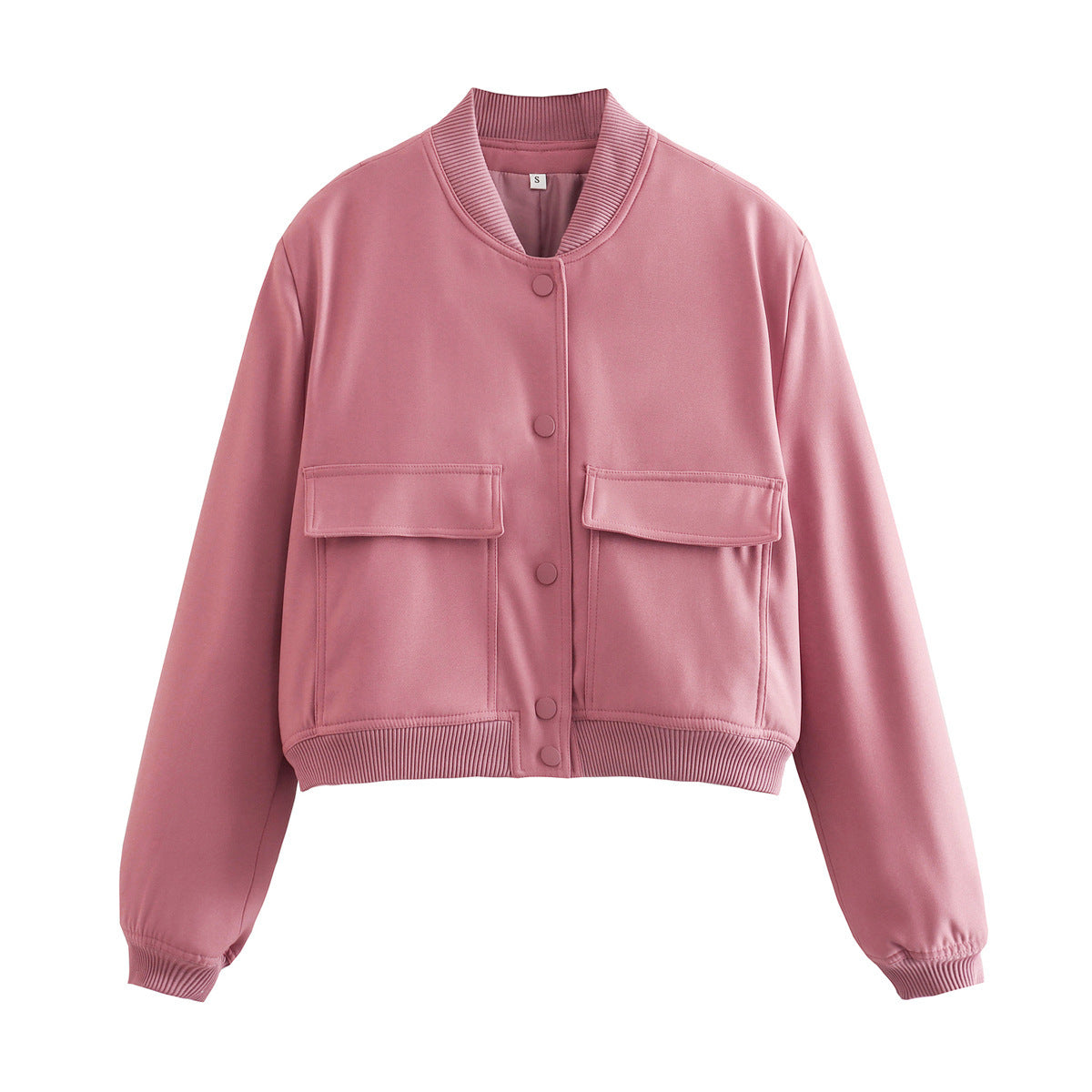 PAULIEN | Cropped Bomberjack Dames – met Drukknoopsluiting