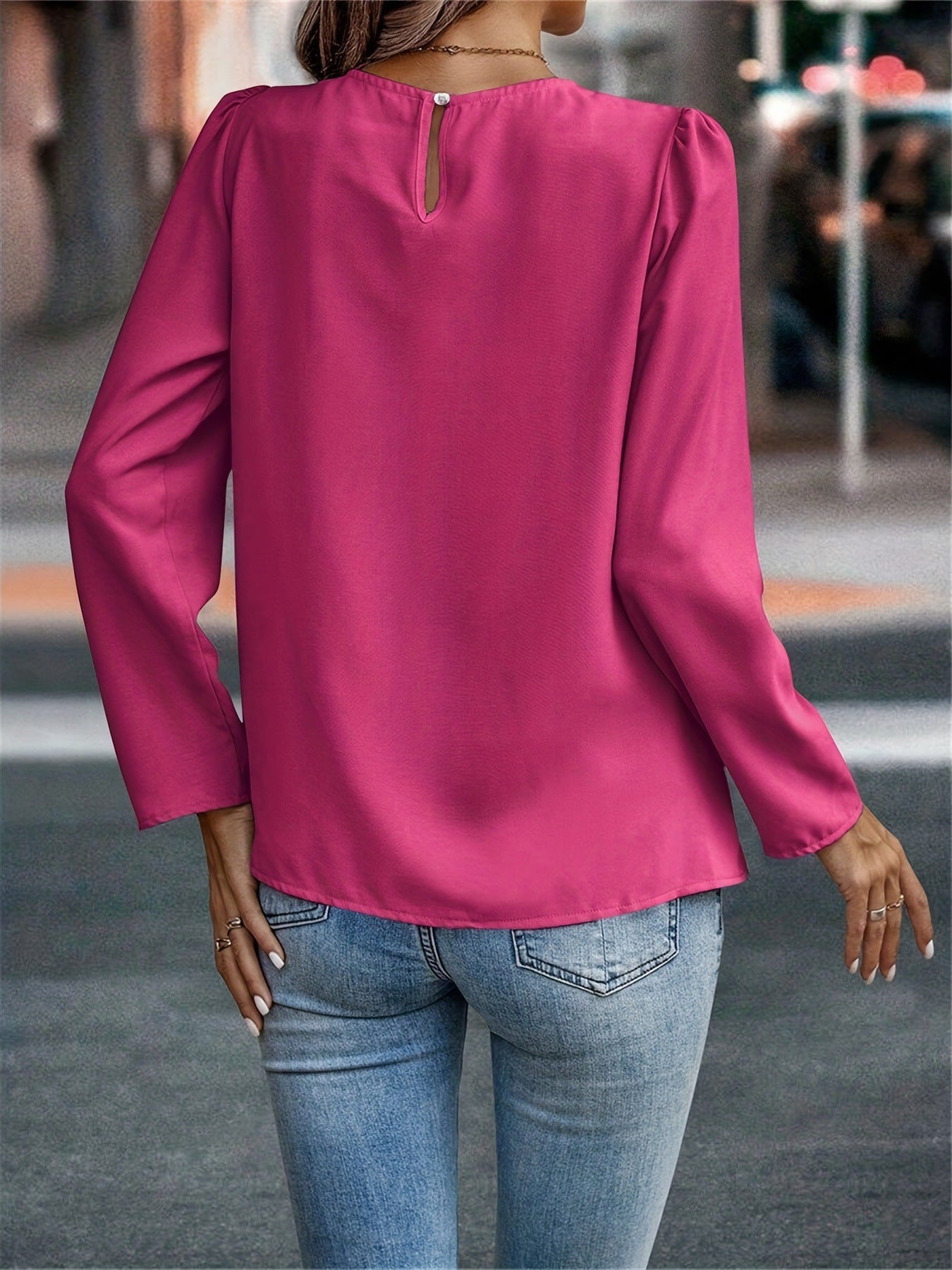 SACHA | Elegant Plooi Blouse – Tijdloze Chic met Vrouwelijke Touch