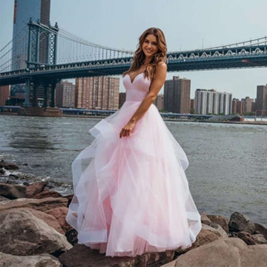 FARA | Tulle Avondjurk met Laagjes – Glamoureuze Gala Look