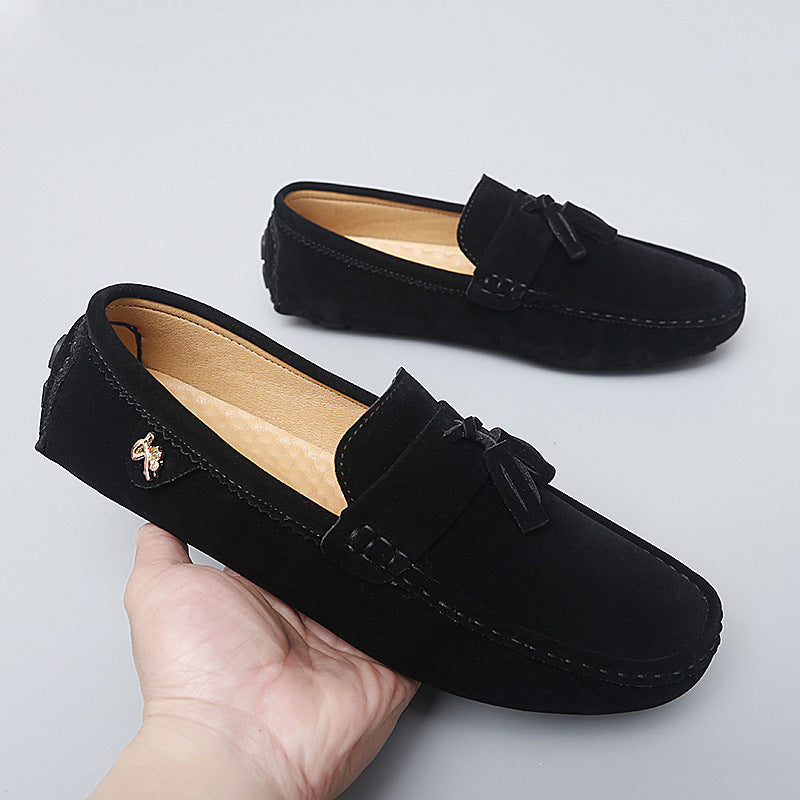 JOSHUA | Suède Loafers Heren – Casual Instappers met Kwastjes