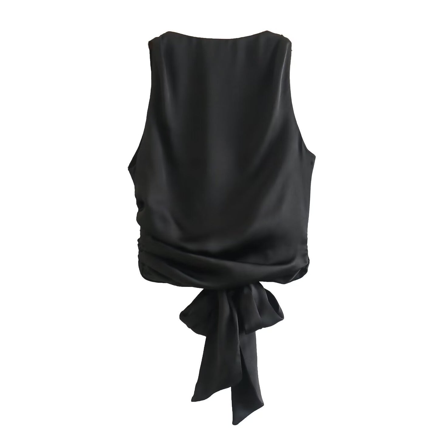 WILLEMIJN | Mouwloze Top Dames – Elegante Top met Strik op de Rug