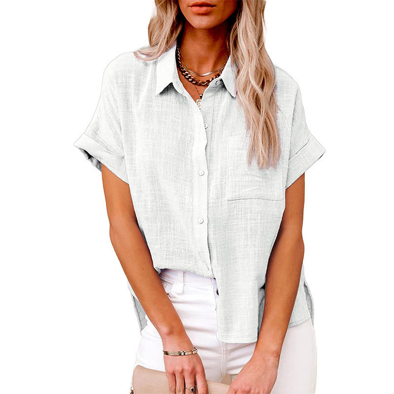LILY | Casual Blouse met Korte Mouwen – Fris, Vrouwelijk & Perfect voor Elke Dag
