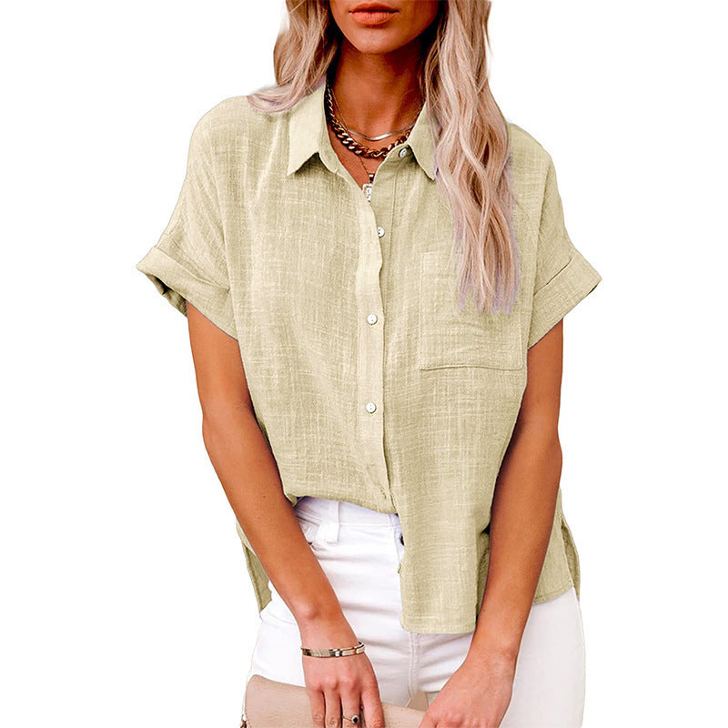 LILY | Casual Blouse met Korte Mouwen – Fris, Vrouwelijk & Perfect voor Elke Dag