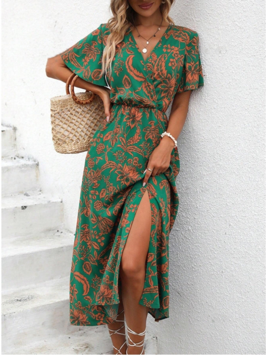 ROXANE | Maxi Jurk met Bloemenprint - Zomerse Lange Jurk Dames