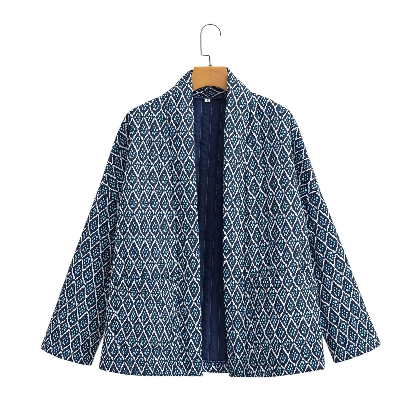 NISA | Bohemian Kimono Jacket – Katoenen Printjack met Plantenmotief