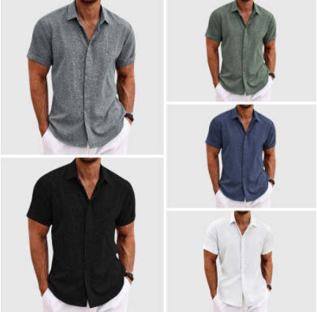 DIEGO | Casual Korte Mouwen Overhemd Heren – Comfortabel en Stijlvol
