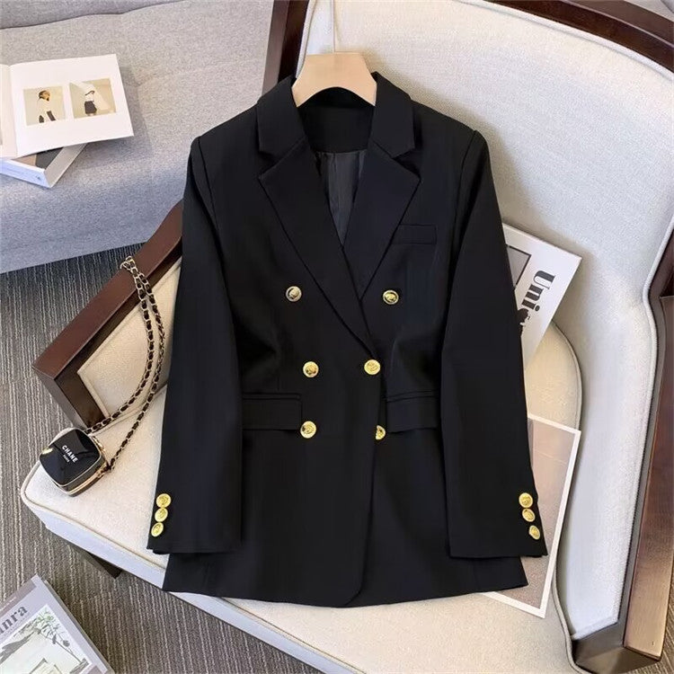 NOORE | Luxe Blazer met Goudkleurige Knopen – Tijdloze Klasse in Meerdere Kleuren