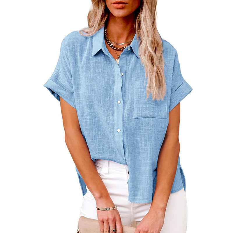 LILY | Casual Blouse met Korte Mouwen – Fris, Vrouwelijk & Perfect voor Elke Dag