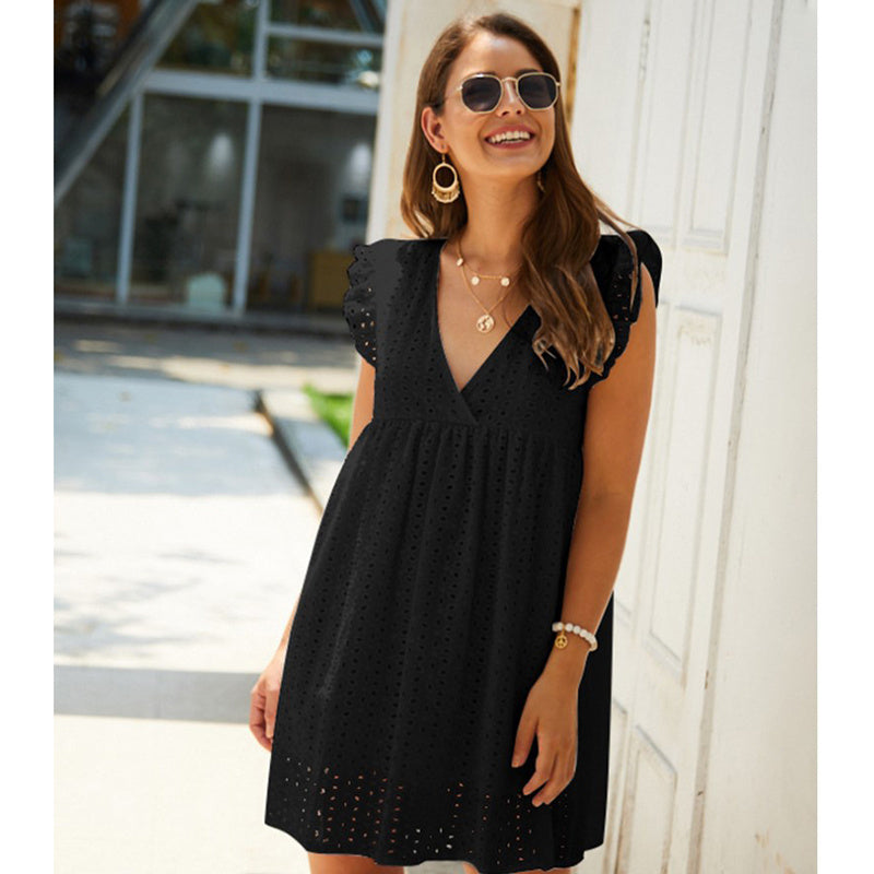 PILAR | Zomerse Katoenen Broderie Jurk – Meerdere Kleuren