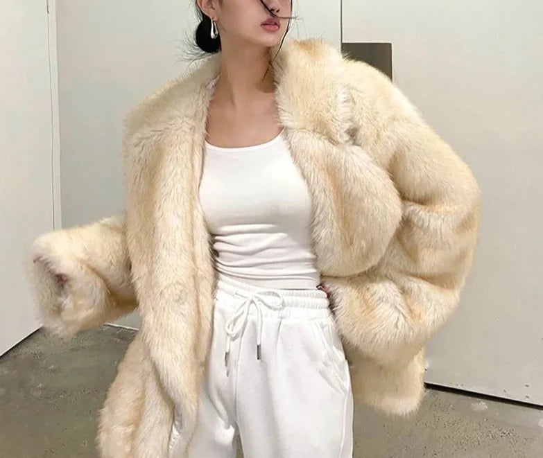 DAPHNE | Faux Fur Jas Dames – Luxe Winterjas