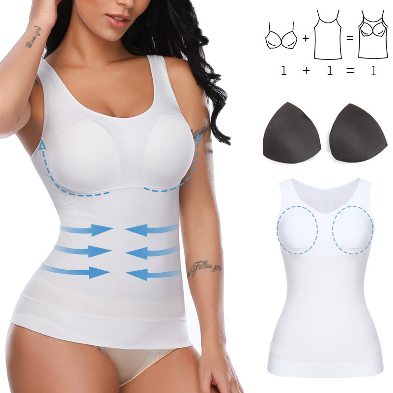 GRAZIA | Corrigerend Dames Topje met Ingebouwde BH – Slimming Shapewear Tanktop