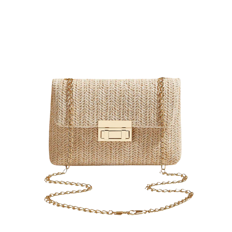 MARI Rieten Crossbody Tas – Lichtgewicht Elegantie voor Elke Zomerlook