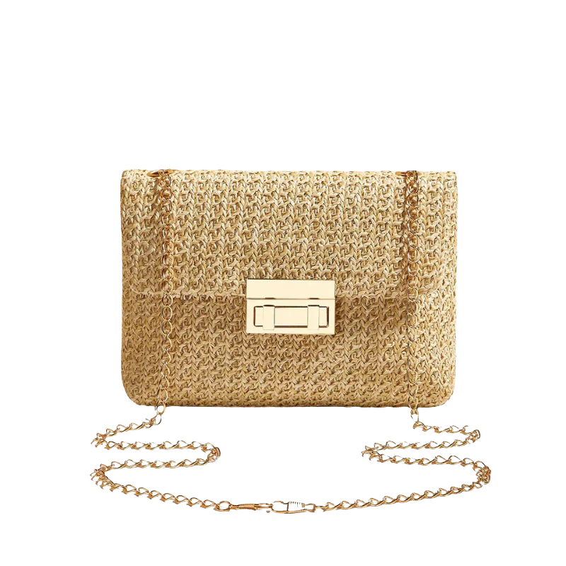 MARI Rieten Crossbody Tas – Lichtgewicht Elegantie voor Elke Zomerlook