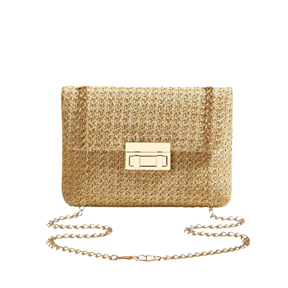 MARI Rieten Crossbody Tas – Lichtgewicht Elegantie voor Elke Zomerlook