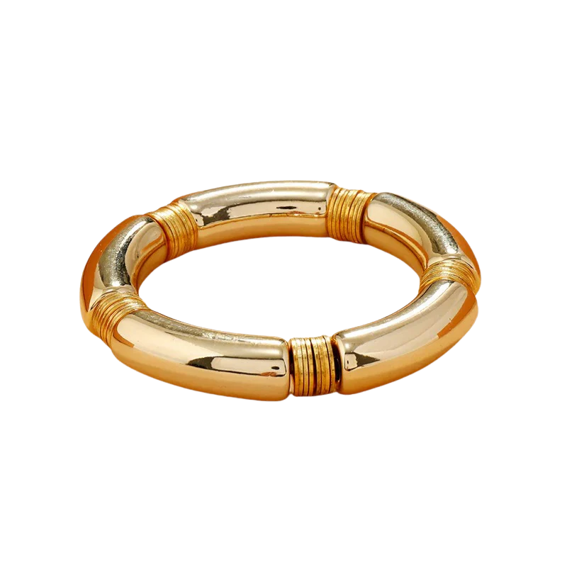 PIEN Chunky Acryl Armband – Luxe Marmerlook Statement Sieraad