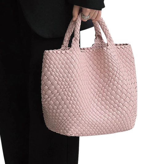 VEERLE Gevlochten Shopper – Grote Tas met Binnenpouch