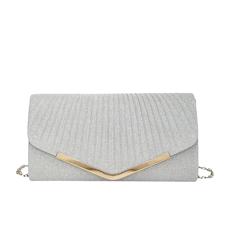 NOVI Glitter Avondtas – Luxe Clutch met Gouden Details