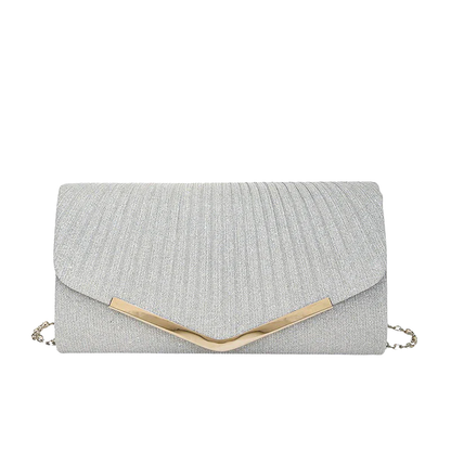 NOVI Glitter Avondtas – Luxe Clutch met Gouden Details