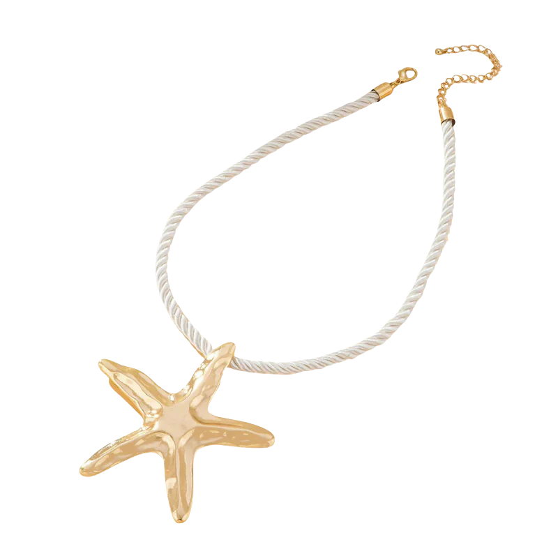 NIENE Statement Zeester Ketting – Zomers Eyecatcher in Goud of Zilver