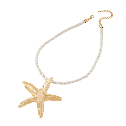 NIENE Statement Zeester Ketting – Zomers Eyecatcher in Goud of Zilver