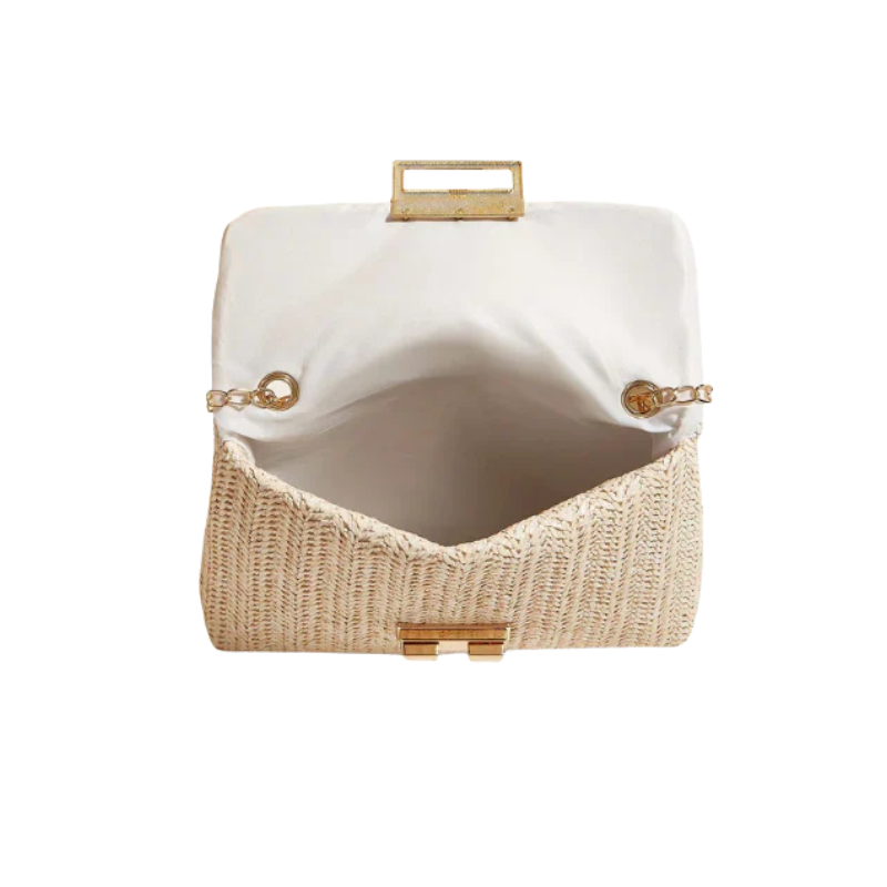 MARI Rieten Crossbody Tas – Lichtgewicht Elegantie voor Elke Zomerlook