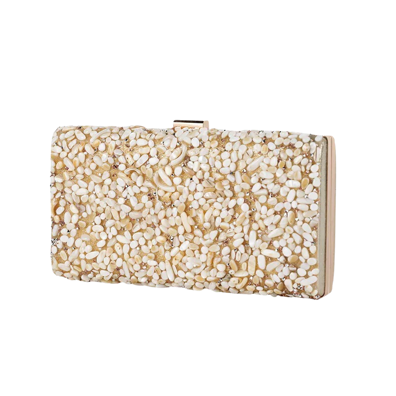 DOUTZE Glinsterende Party Clutch – Luxe Handtas met Edelsteenlook