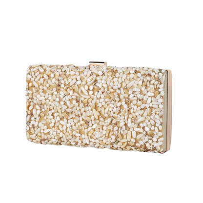 DOUTZE Glinsterende Party Clutch – Luxe Handtas met Edelsteenlook