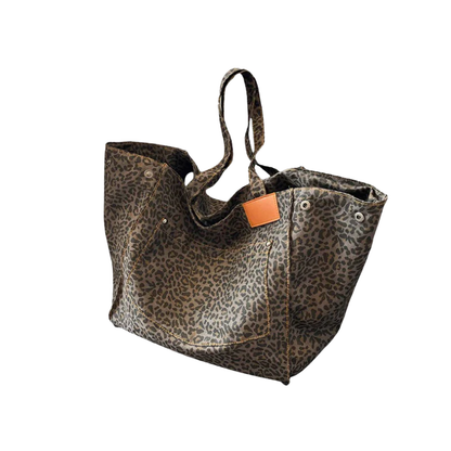 BOWIE Leopard Shopper Tas XL – Grote Panterprint Totebag