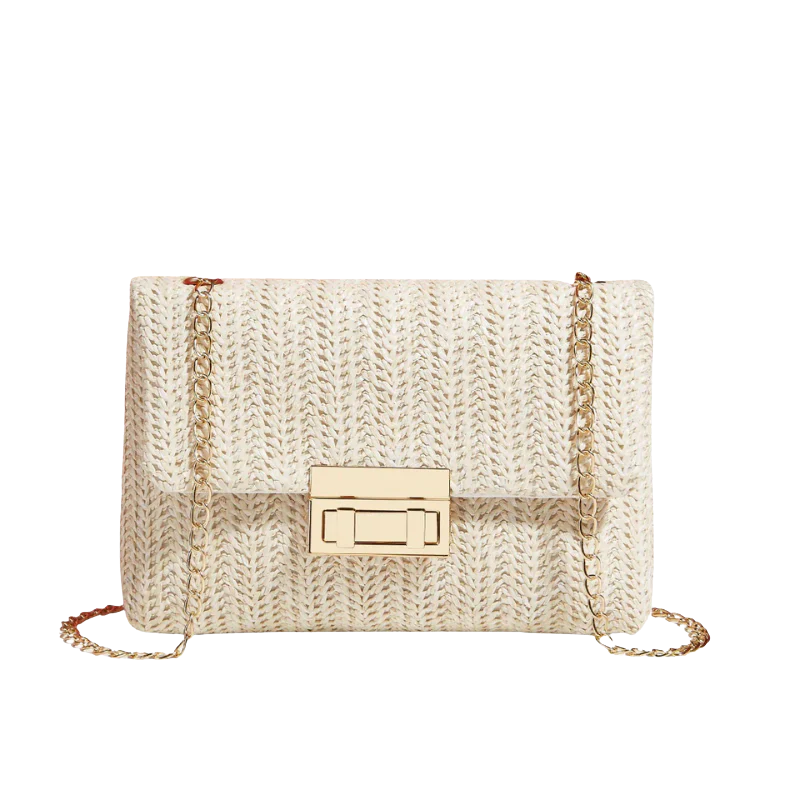 ELLA Rainbow Chic Clutch – Vrolijke Elegantie met Gouden Details