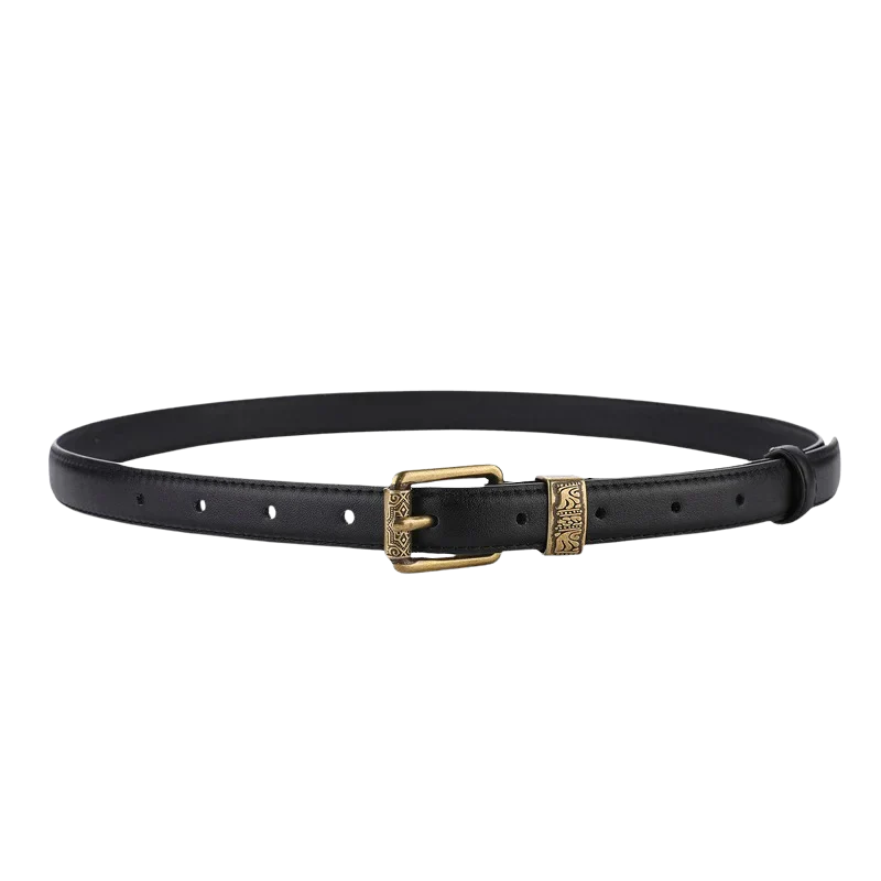 LAUREN Vintage Riem met Goudkleurige Gesp