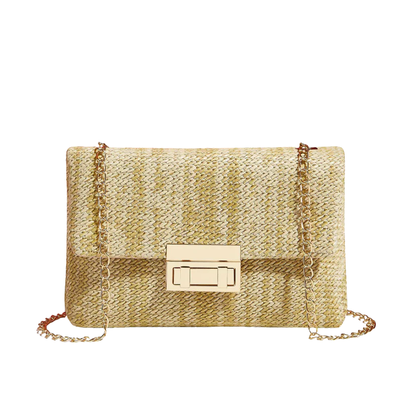 ELLA Rainbow Chic Clutch – Vrolijke Elegantie met Gouden Details