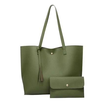 KATE Luxe Tote Bag – Minimalistisch & Praktisch in Zwart of Groen