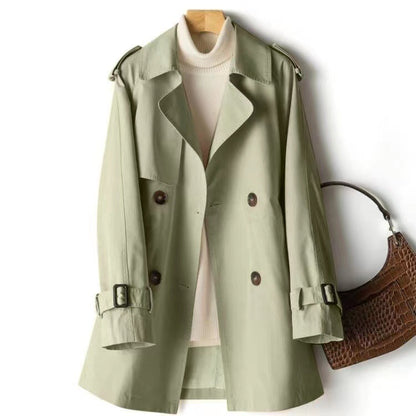 MARIEKE | Klassieke Korte Trenchcoat Dames – Waterafstotend & Tijdloos