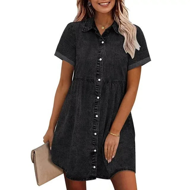 JUDITH | Overhemdjurk Dames – Casual Zomerjurk met Knoopsluiting