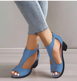 MARIELE | Open Cut-Out Hakken – Elegante Pumps met Uitsnijdingen