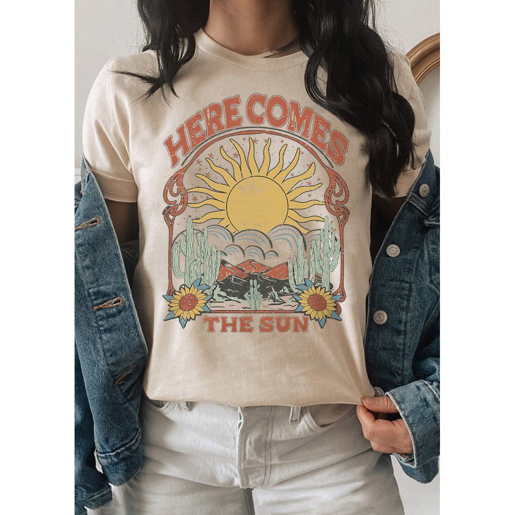 LAUREN | "Here Comes The Sun" T-shirt – Bring Sunshine Into Your Wardrobe!