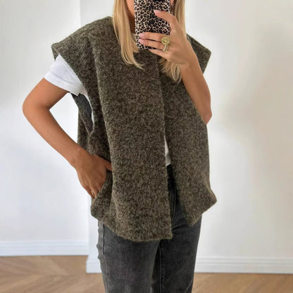 FAUSTINE | Zachte Damesgilet – Minimalistisch, Warm & Tijdloos
